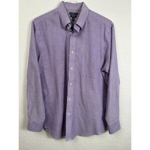 Croft and Barrow purple button up dress shirt 34/35